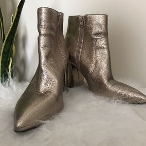 Metallic Gold Boots